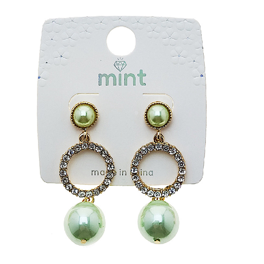 Colorful Pearl Drop Earring