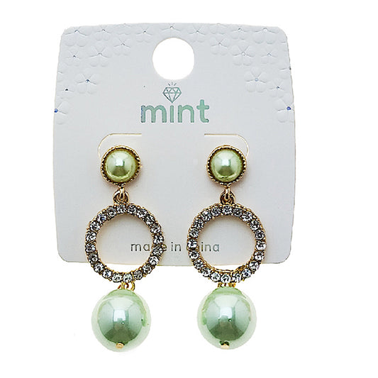 Colorful Pearl Drop Earring