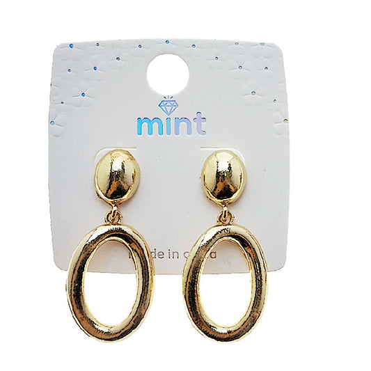 JAE49368 - Oval Drop Earring