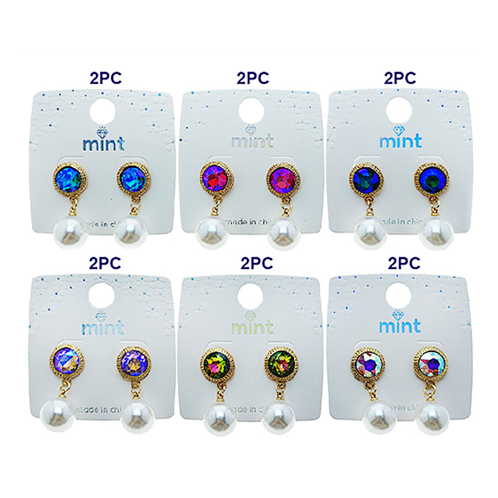 Pearl Droplet Crystal Earring