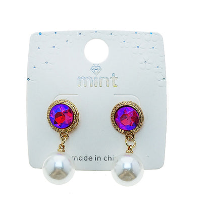 Pearl Droplet Crystal Earring