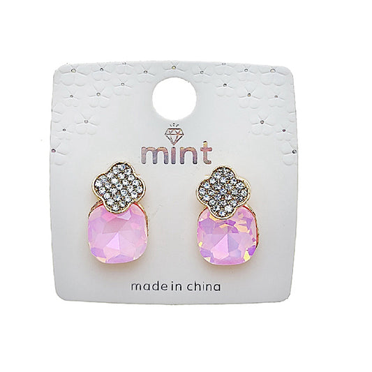 JAE49374PIN - Pastel Crystal Post Earring