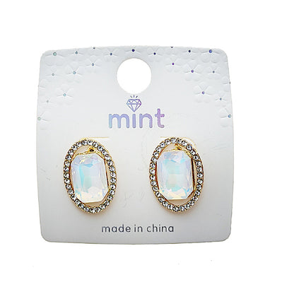 JAE49376PIN - Pastel Crystal Post Earring