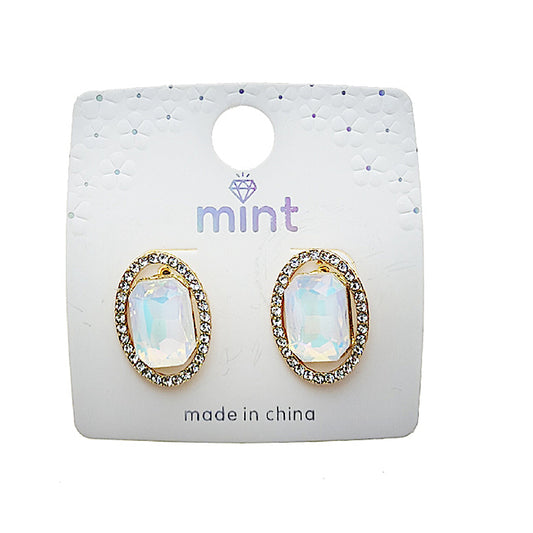 JAE49376PIN - Pastel Crystal Post Earring