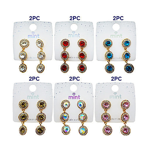 JAE49383 - Crystal Cascade Earring