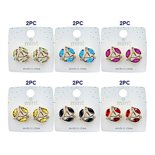 JAE49384 - Crystal Cluster Post Earring