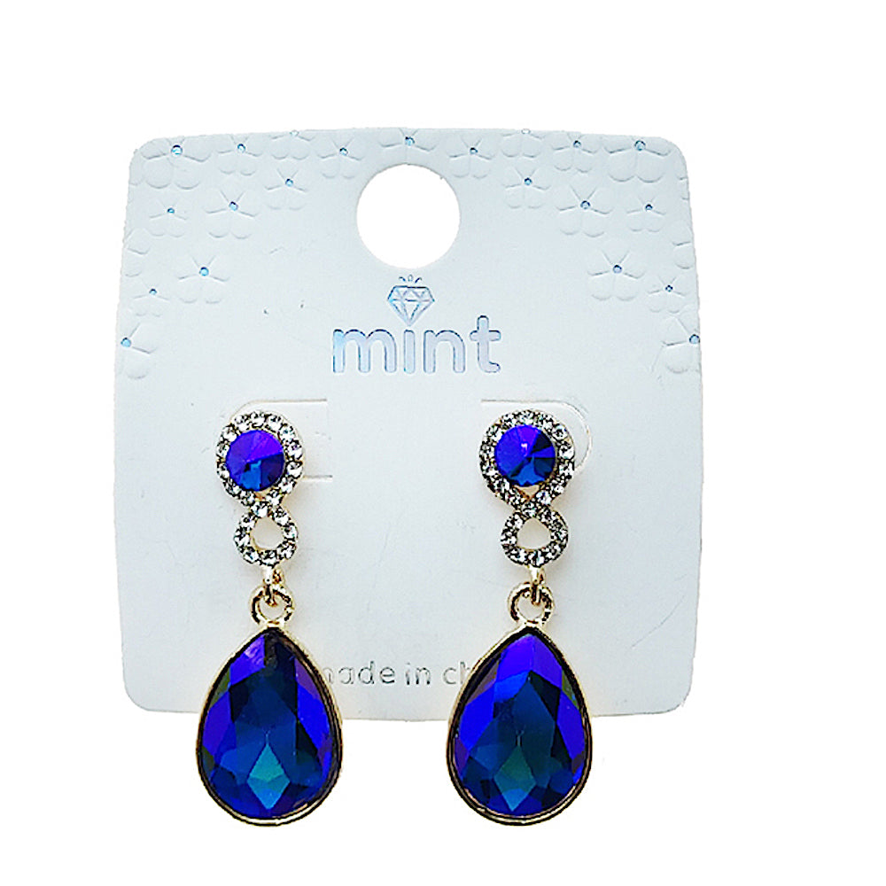 Teardrop Crystal Statement Earring