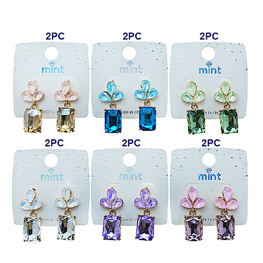 Two Tone Crystal Earring