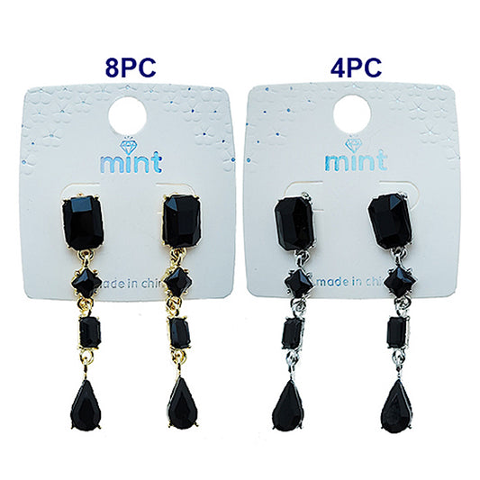Black Drop Earring