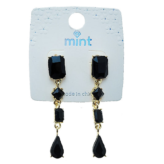 Black Drop Earring