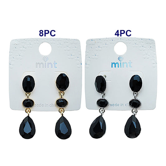 Black Drop Earring