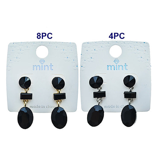 Black Statement Drop Earring