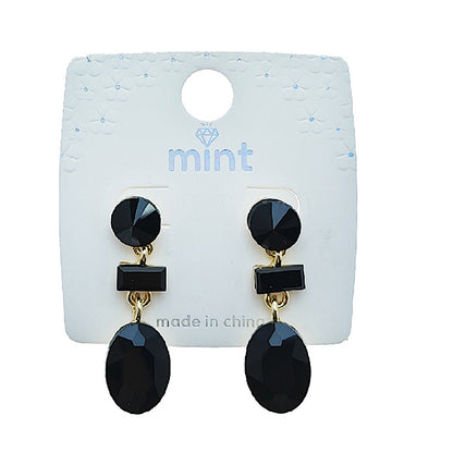 Black Statement Drop Earring