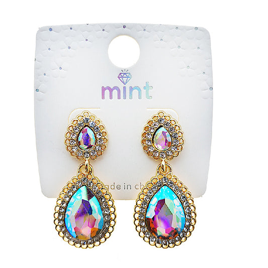 Vintage Teardrop Crystal Earring