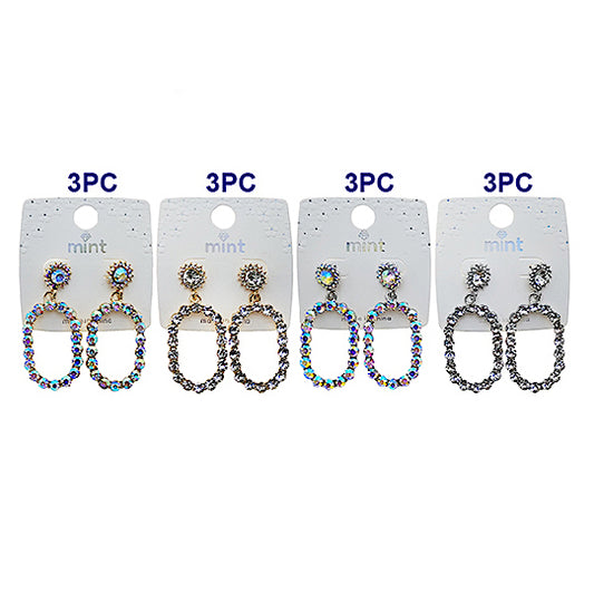 JAE49443 - Aurora Oval Earring