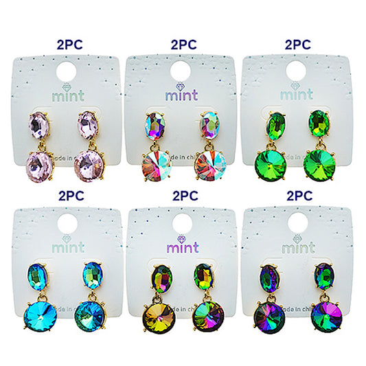 Rivoli Cut Crystal Earring