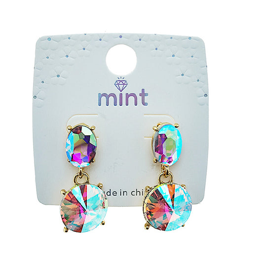 Rivoli Cut Crystal Earring