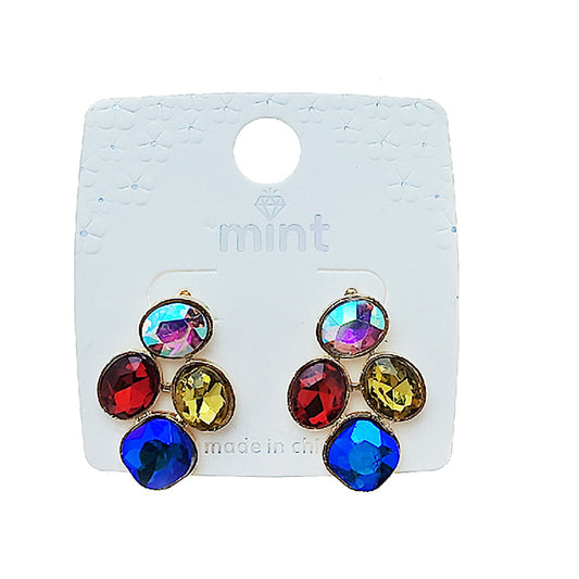 JAE49465 - Crystal Cluster Post Earring