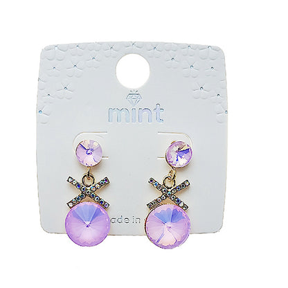Pastel Crystal X Earring