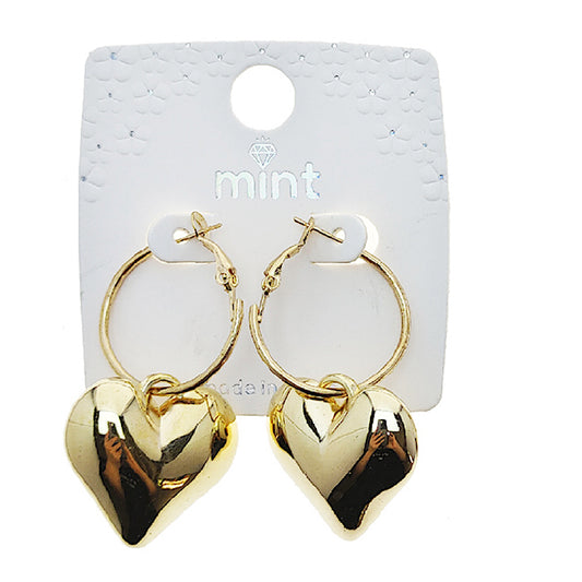 JAE49498 - Puffy Heart Hoops