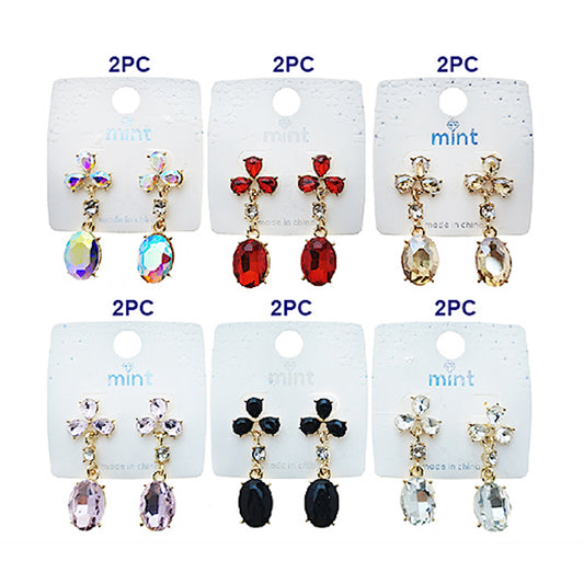 JAE49580ASST - Crystal Drop Earring