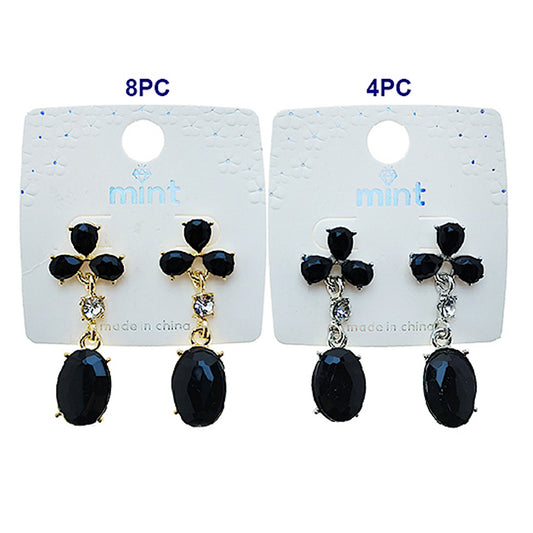 JAE49580BK - Black Drop Earring