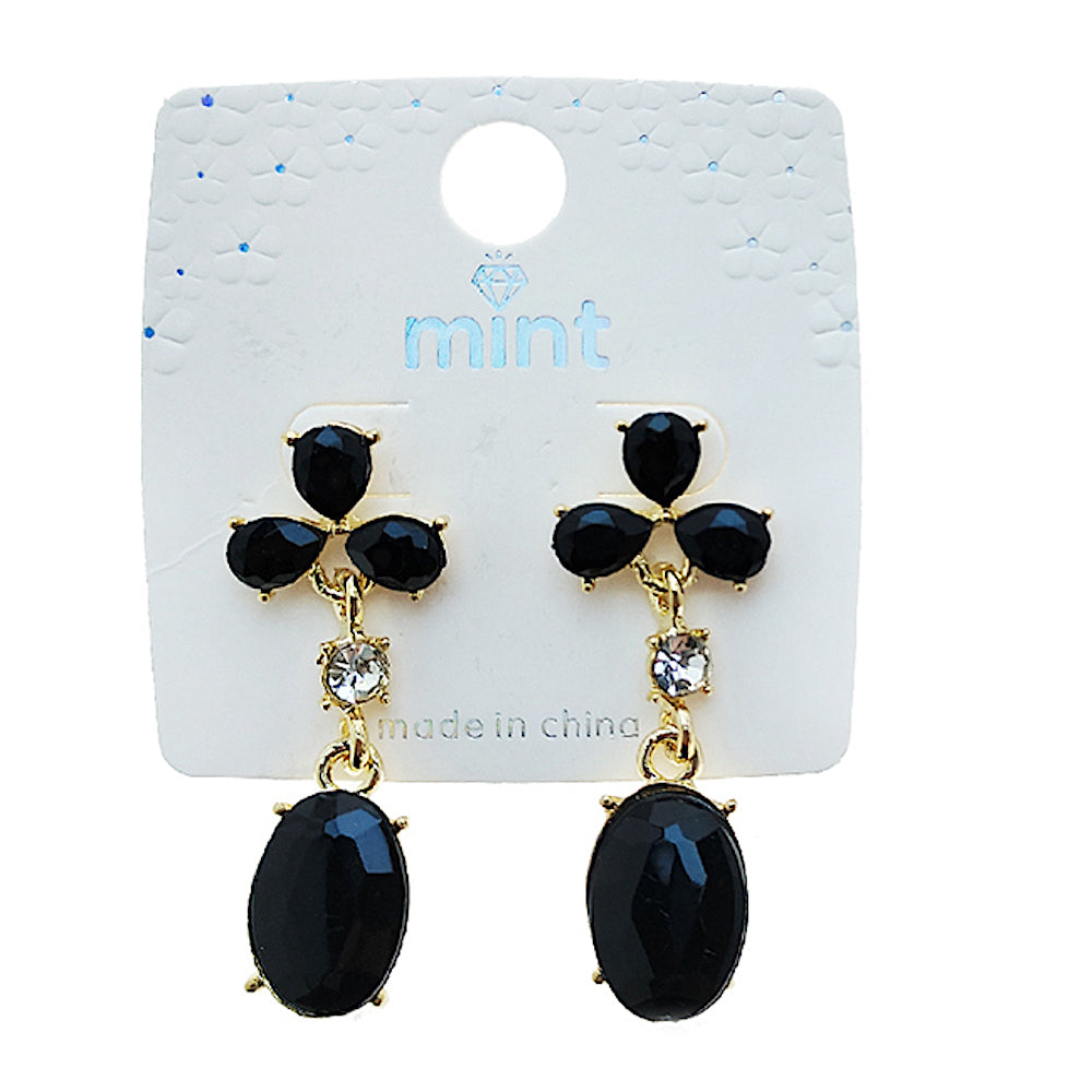 Black Drop Earring