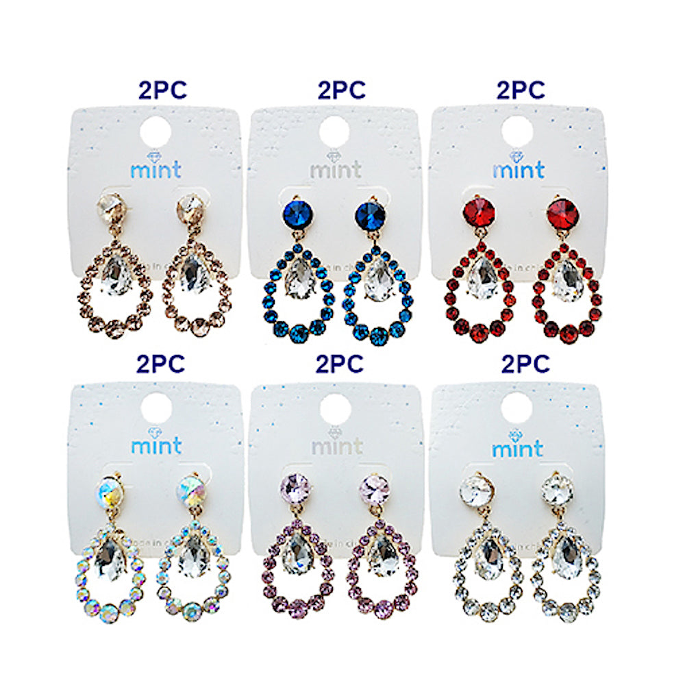Crystal Teardrop Earring