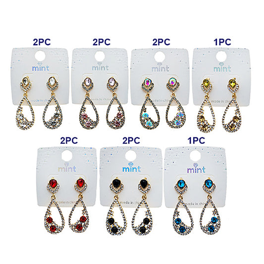 JAE49623 - Vintage Rhinestone Earring