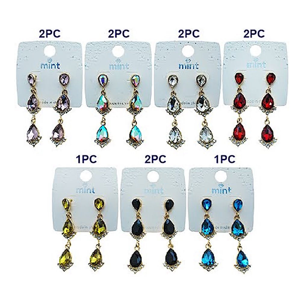 Teardrop Crystal Drop Earring