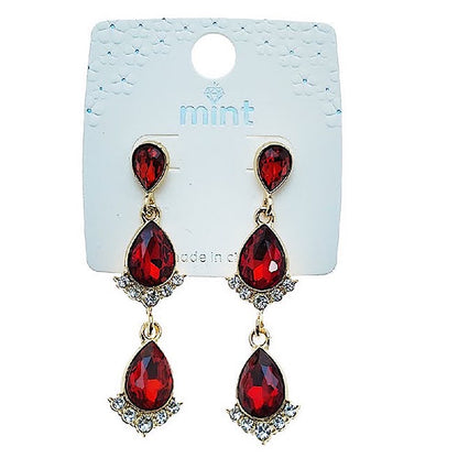 Teardrop Crystal Drop Earring