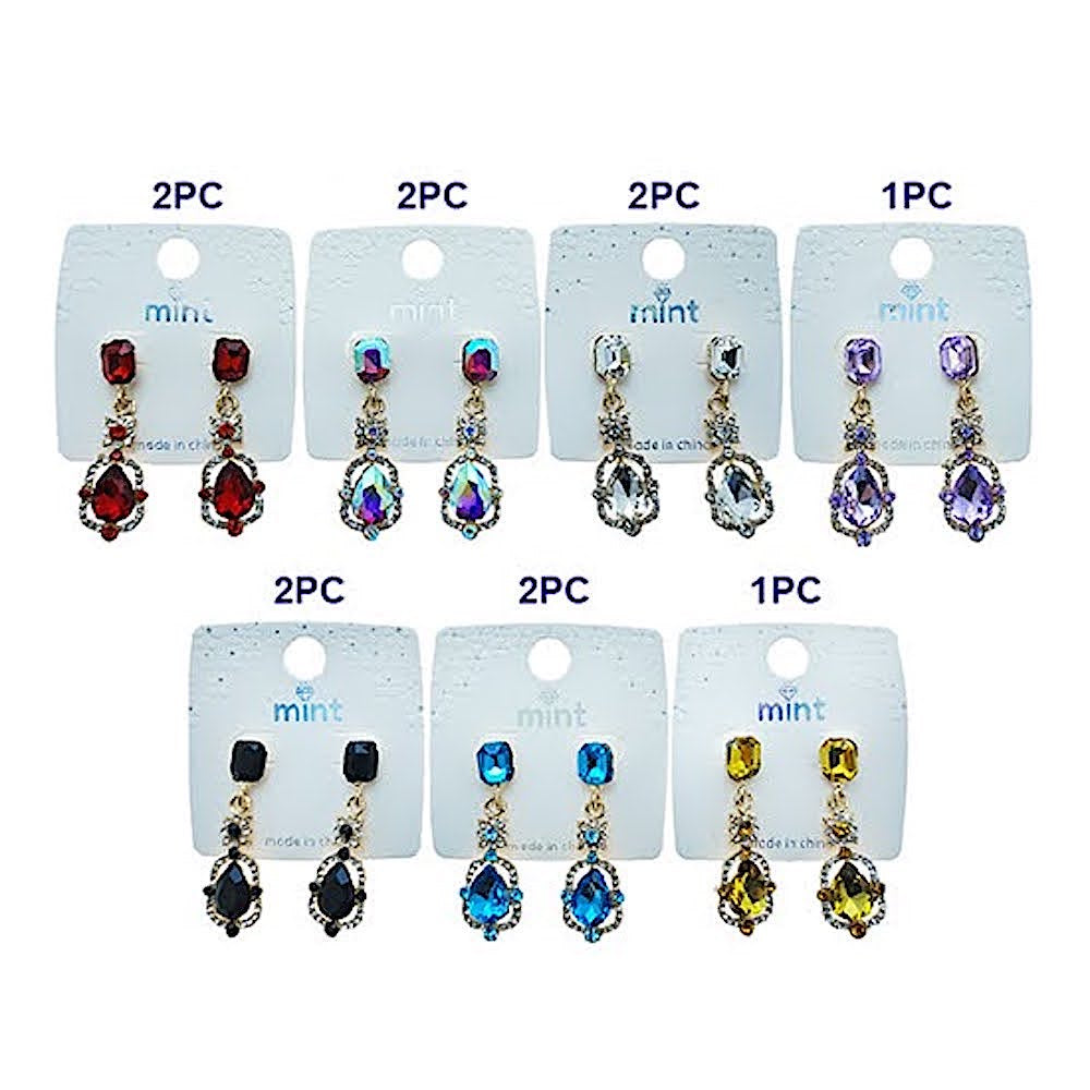 Vintage Crystal Drop Earring