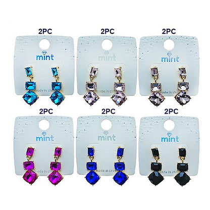 Stacked Crystal Earring