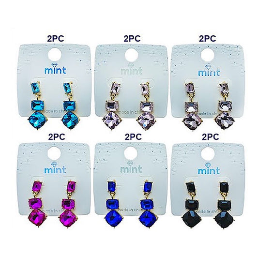 Stacked Crystal Earring