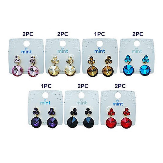 Rivoli Cut Crystal Earring