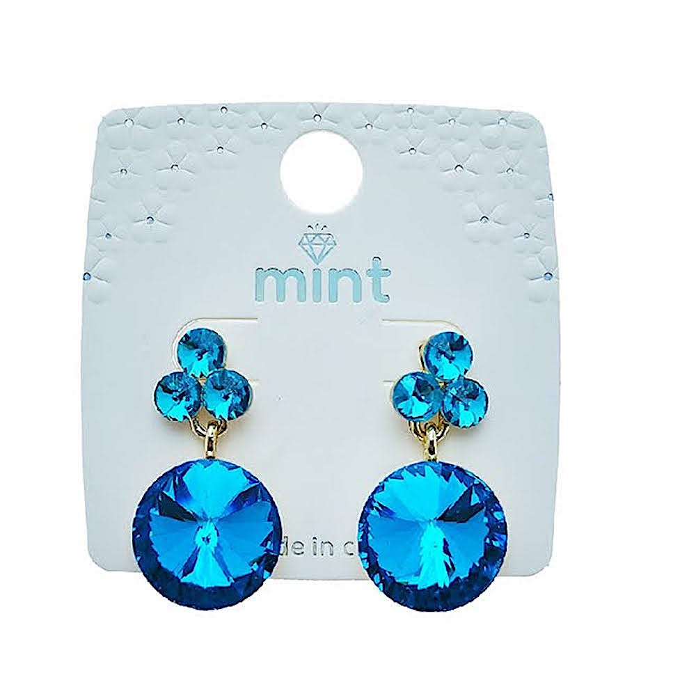 Rivoli Cut Crystal Earring