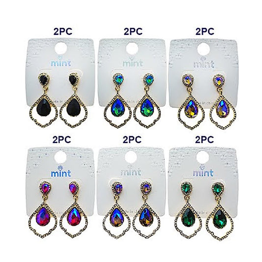 Vintage Iridescent Crystal Earring