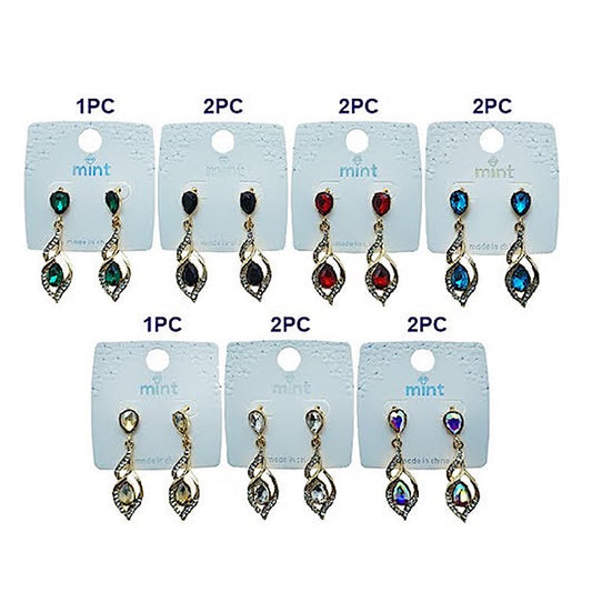 Vintage Twist Crystal Earring