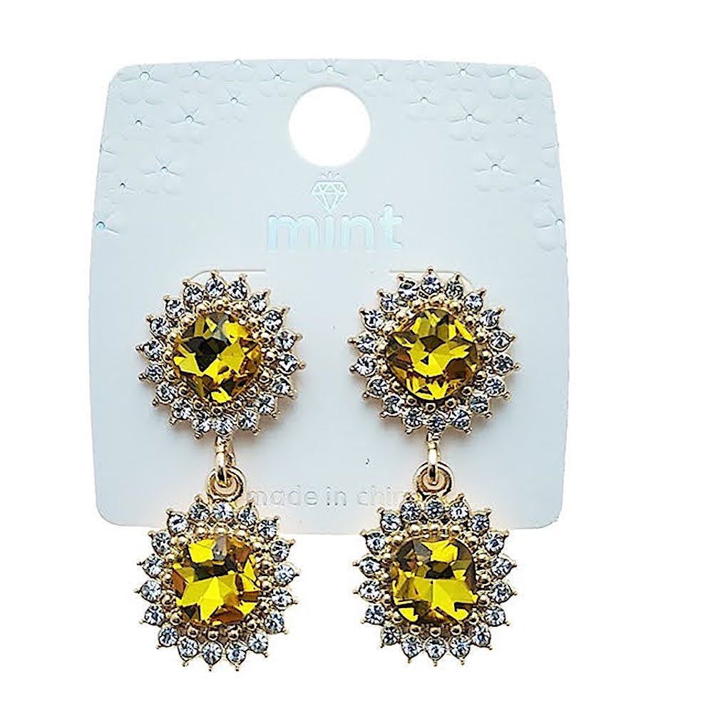 Crystal Sun Halo Earring