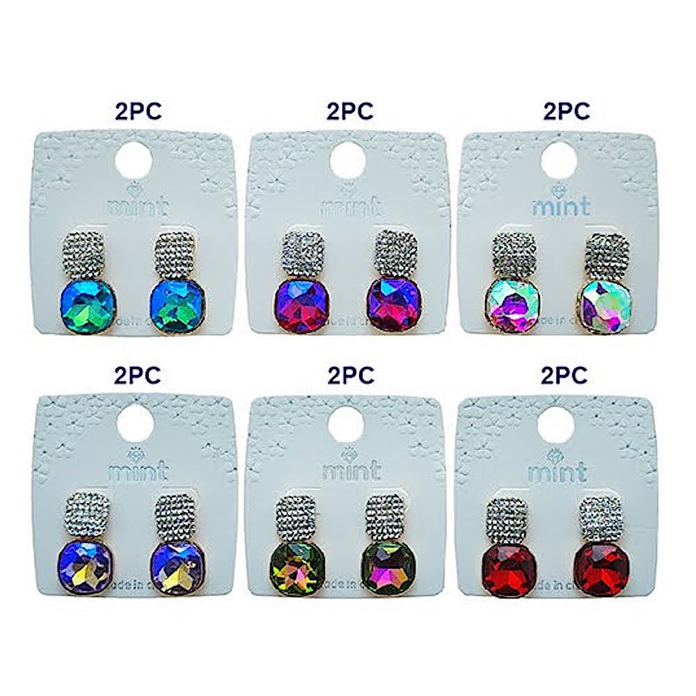 Rhinestone & Crystal Post Earring