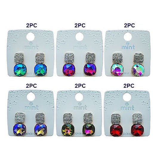 Rhinestone & Crystal Post Earring