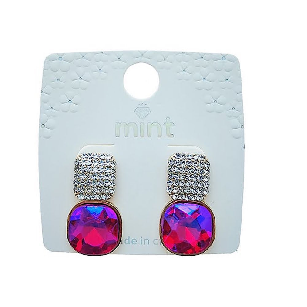 Rhinestone & Crystal Post Earring