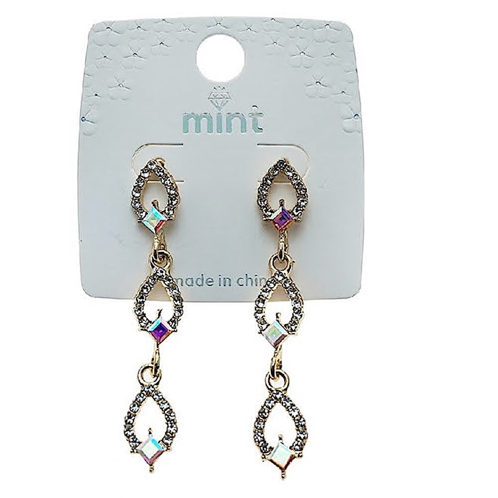 Teardrop Rhinestone Earring