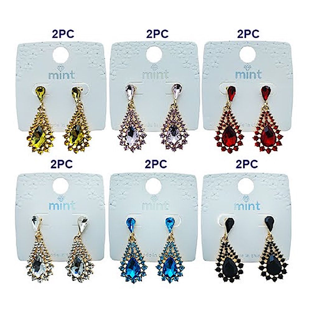 Vintage Teardrop Crystal Earring