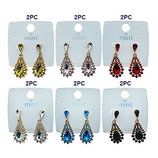 Vintage Teardrop Crystal Earring