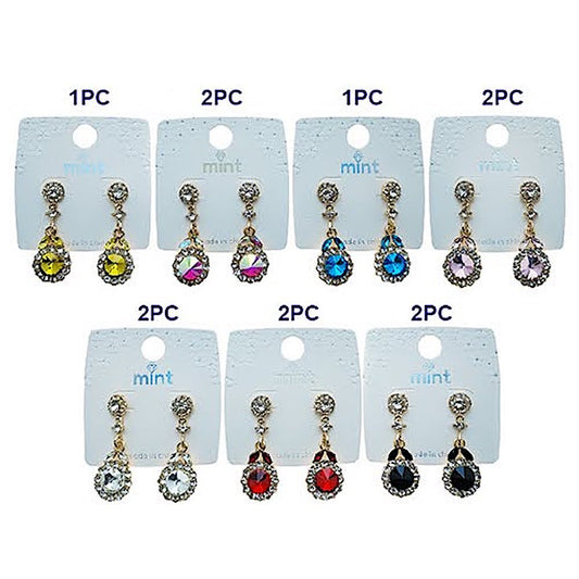 Rivoli Cut Crystal Earring