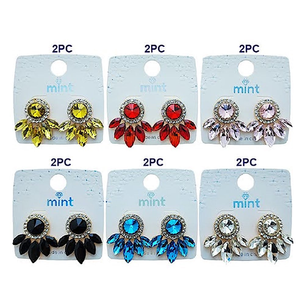 Crystal Marquise Cluster Post Earring