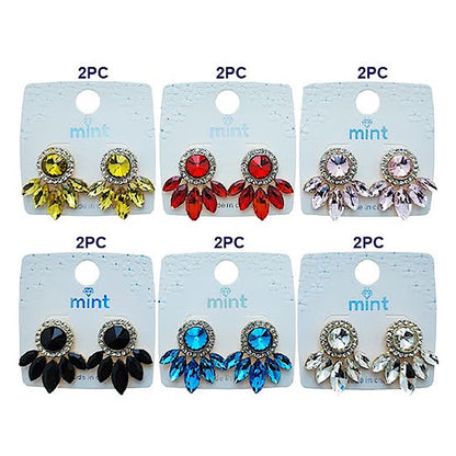 Crystal Marquise Cluster Post Earring