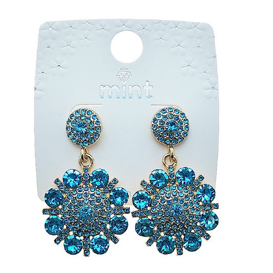 Pavé Rhinestone Flower Earring