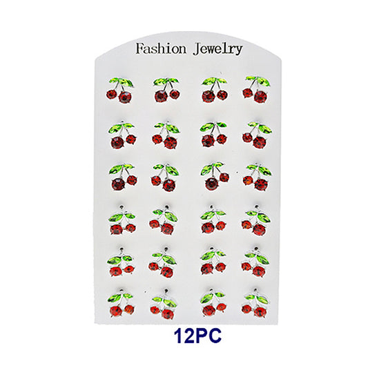 JAE49905 - Crystal Cherry Earring